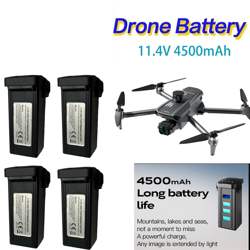 Drone Gps Mount - Batterie Lipo intelligente 11.4V 4500mAh pour