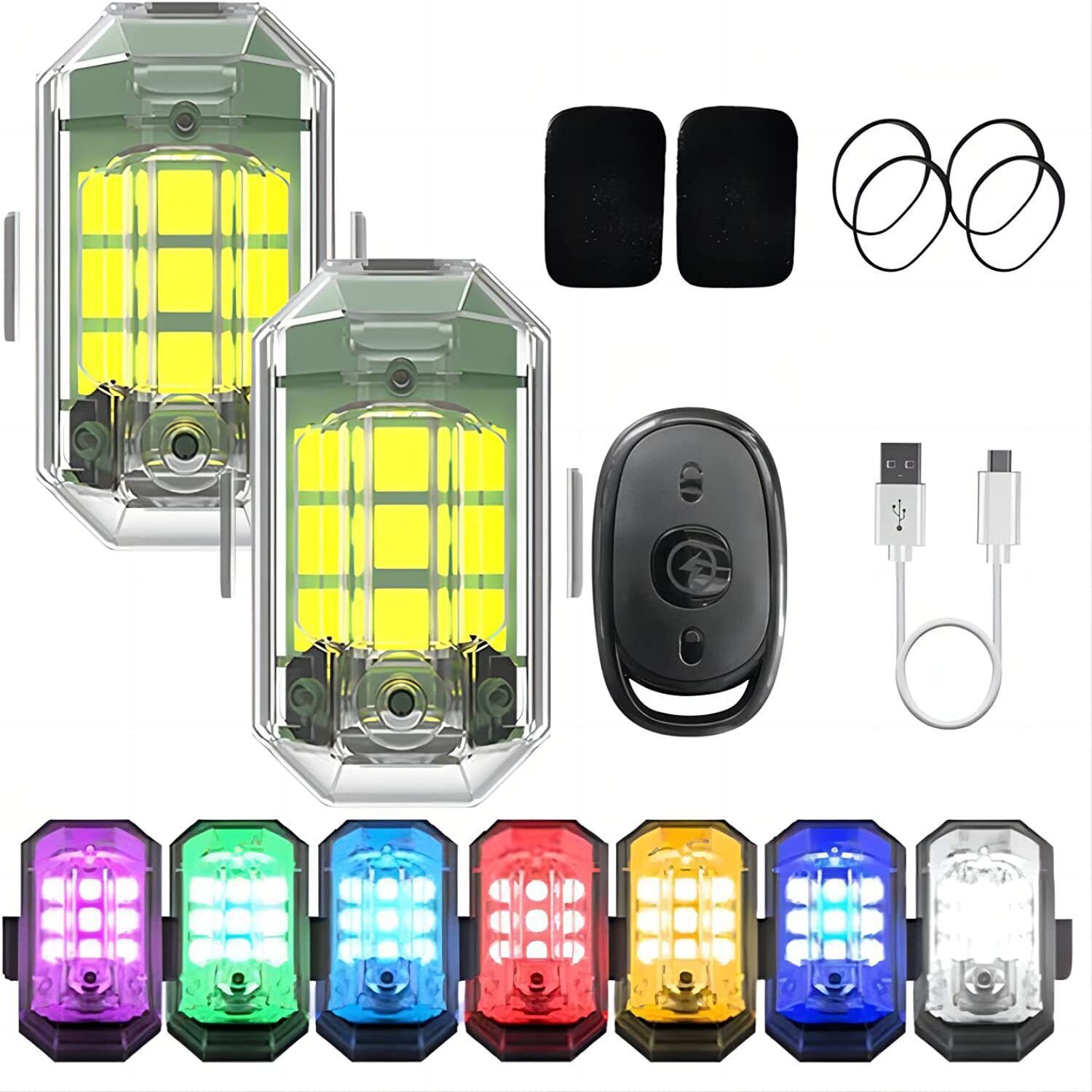 Drone Led Light - 1/2/4 pièces Feux LED sans fil
