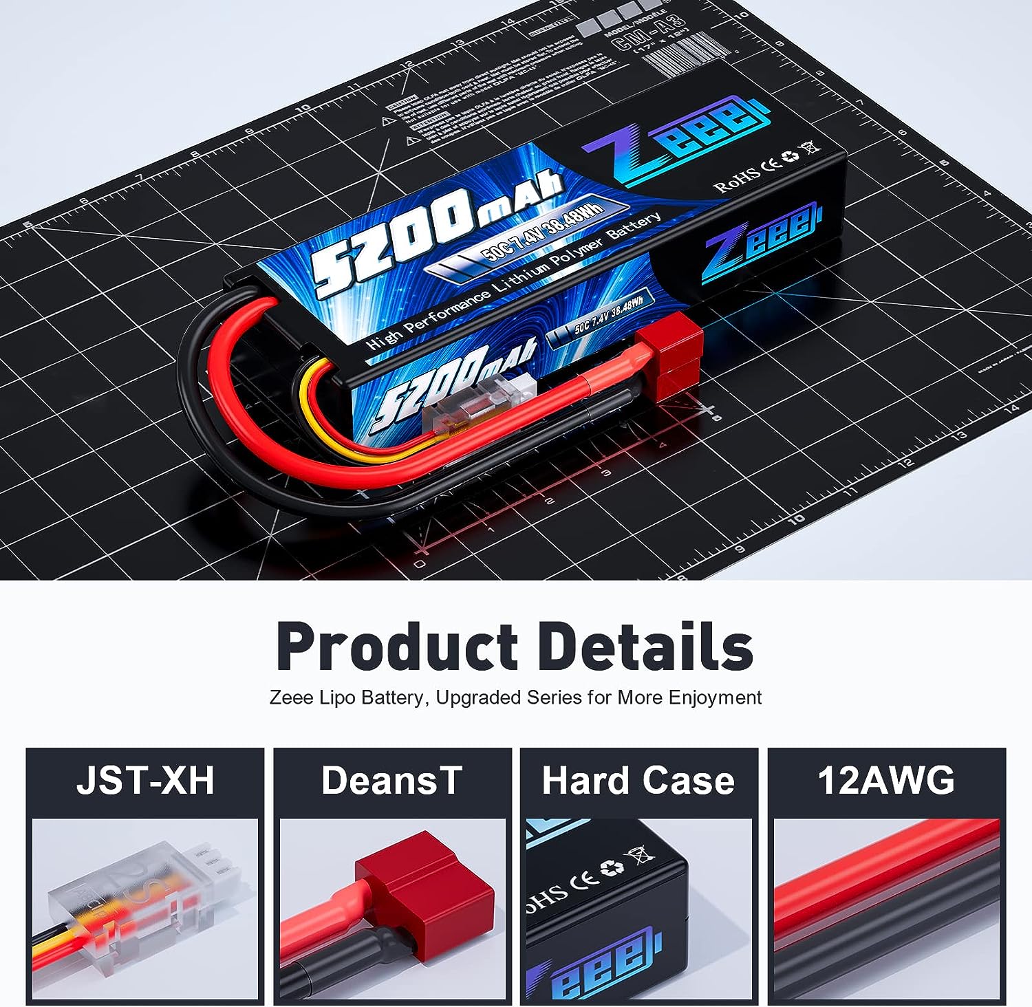 Zeee 5200mAh 2S RC Lipo batter - Drone Power Distribution Board avis et prix