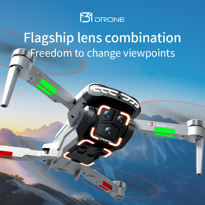 Drone professionnel M3 4K HD,  - Drone Gimbal avis et prix
