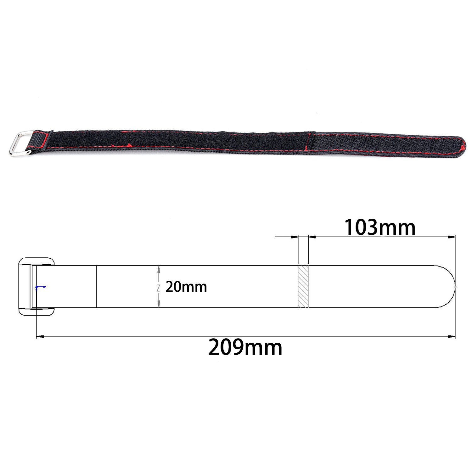 TCRC 2PCS 20x300MM Sangles de  - Drone Battery Strap avis et prix