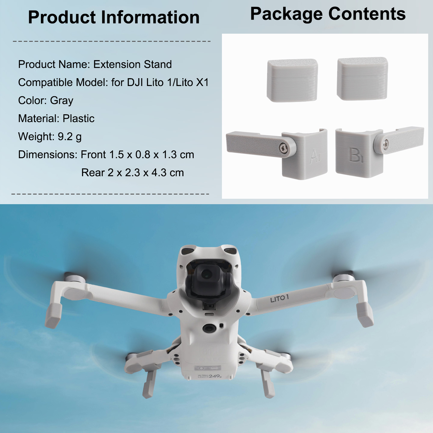 Extension de train d'atterriss - Drone Landing Gear avis et prix