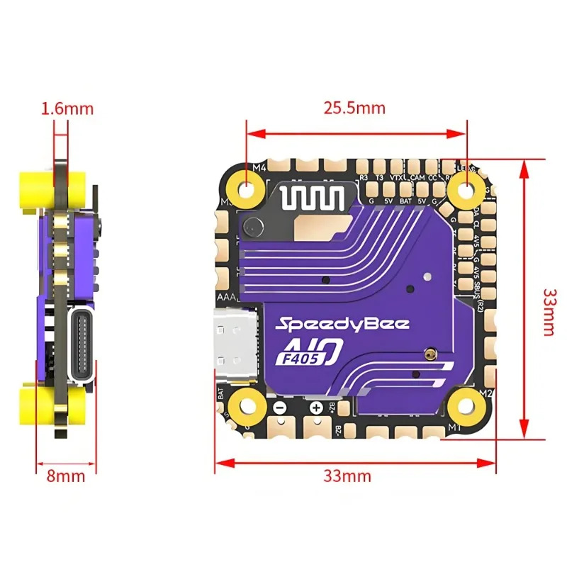 Contrôleur de vol SpeedyBee F4 - Drone Esc avis et prix
