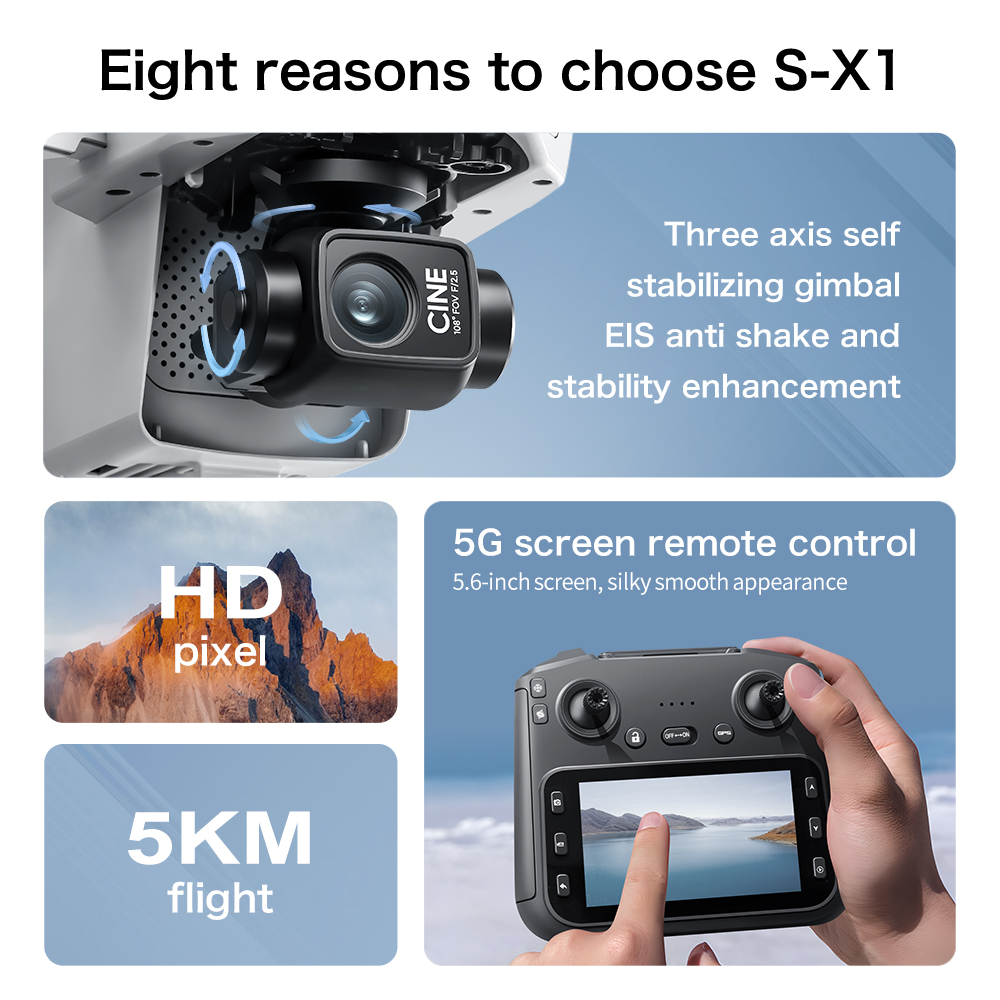 Drone GPS Lenovo S-X1 MAX avec - Drone Gps Mount avis et prix