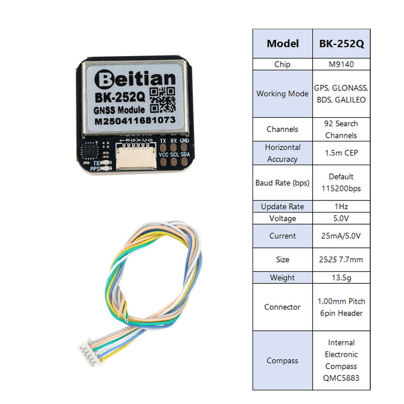 Beitian BK-252Q GPS GNSS Modul - Drone Compass avis et prix