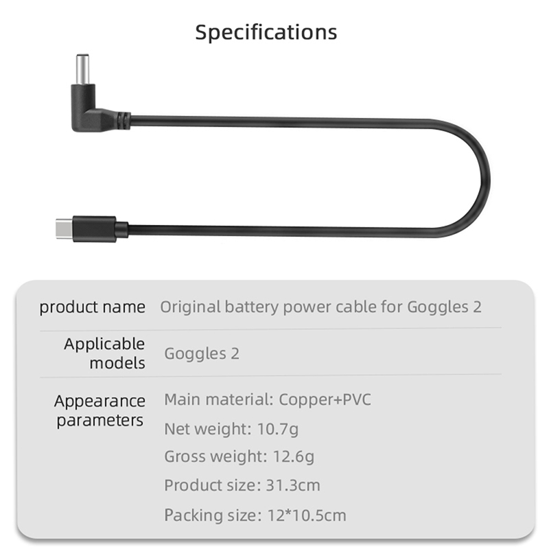 Câble de batterie pour lunette - Drone Battery Strap avis et prix