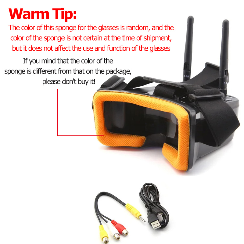 VR009 lunettes vidéo FPV 3 pou - Drone Antenna avis et prix